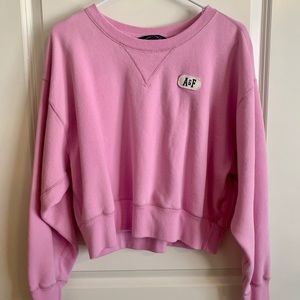 Abercrombie pullover cropped sweatshirt